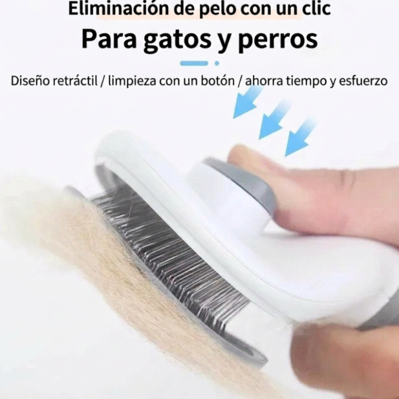 Cepillo Saca Pelo Mascotas Cardina Autolimpiante
