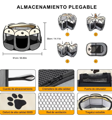 Corral Plegable para Mascotas (CHICA) - Image 4