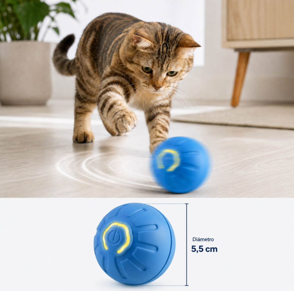 Juguete Pelota Interactiva Perro Gato